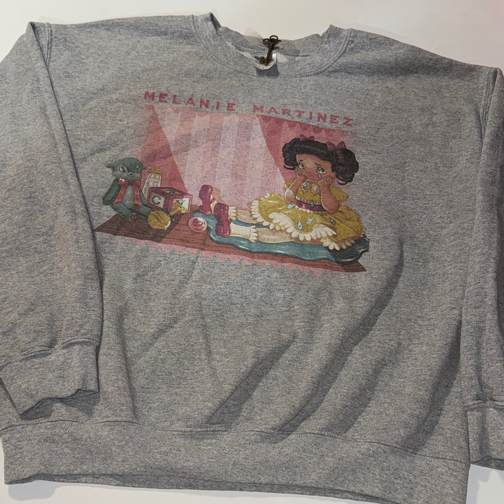 Melanie Martinez 2015 “Cry Baby” Merch Grey Graphic Crewneck‎ Sweater